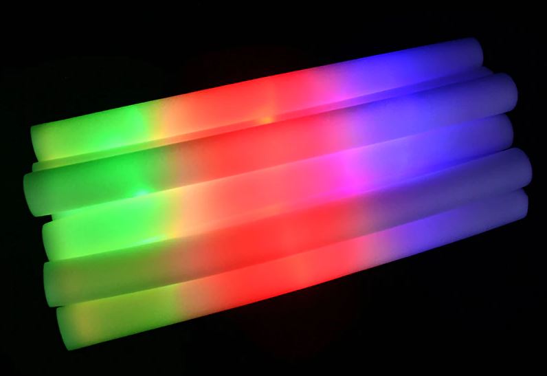20Pcs Colourful LED Glow Sticks